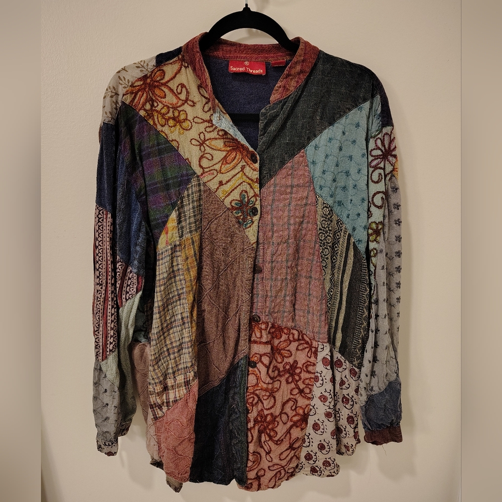 Sacred Thread Patchwork Buttonup